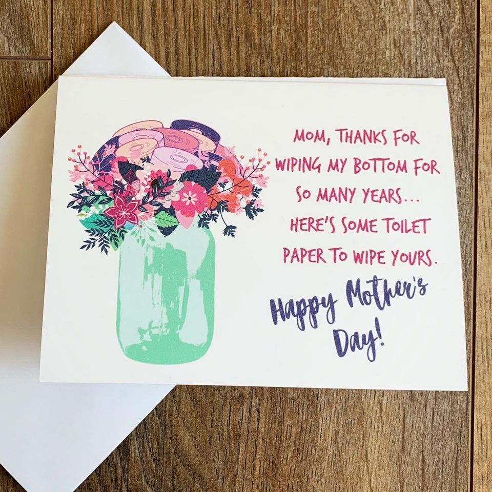 Mothers day FROM A SOCIAL DISTANCE LOCKDOWN Funny Mother's Day Card 2021